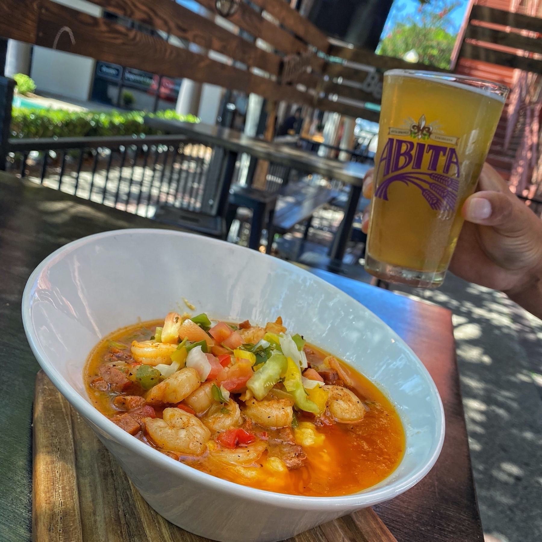 Order Shrimp & Grits food online from Bourbon Street Bar and Grill store, Fullerton on bringmethat.com