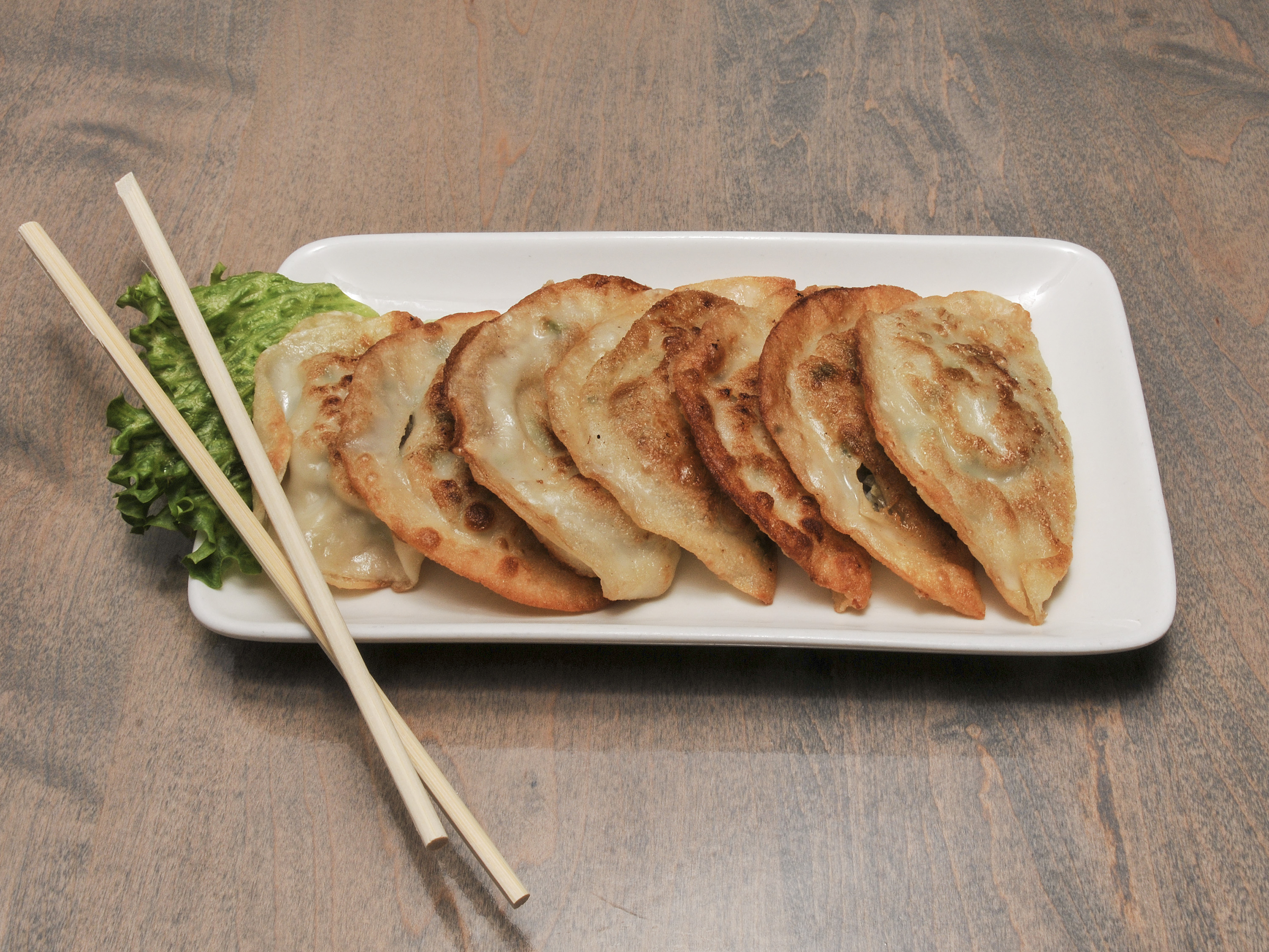 Order Fried Dumplings 군만두 food online from Chosun Ok store, Durham on bringmethat.com