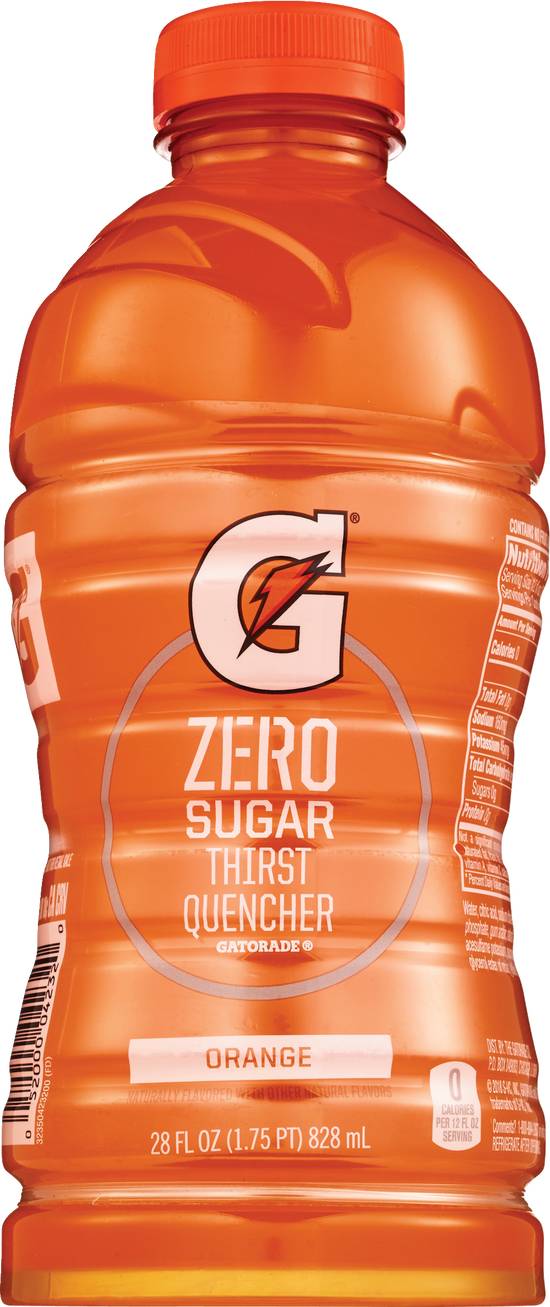 Order Gatorade Zero Sugar Thirst Quencher Drink, Orange, 28 OZ food online from Cvs store, WEST COVINA on bringmethat.com