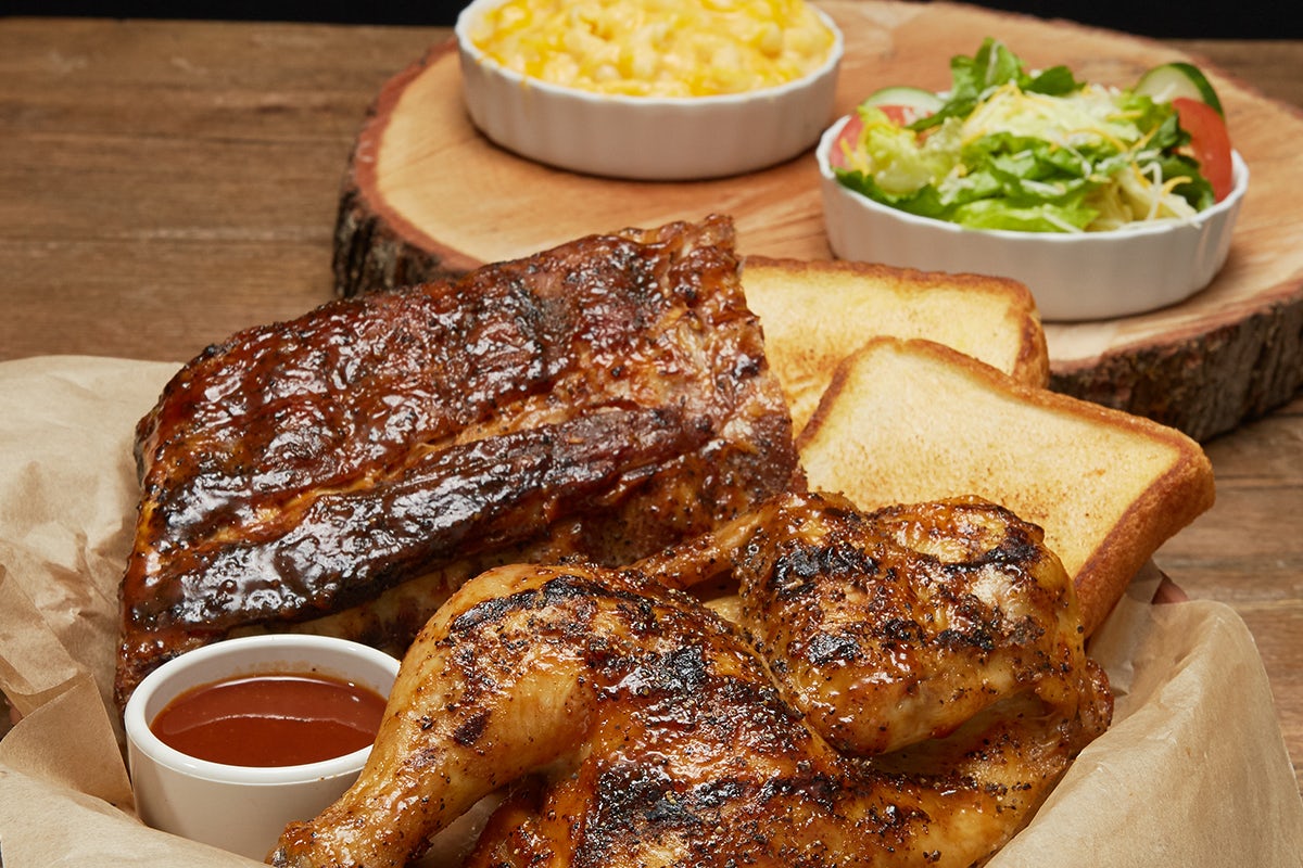 Order RIB & CHICKEN PLATE food online from Shane's Rib Shack store, Gainesville on bringmethat.com