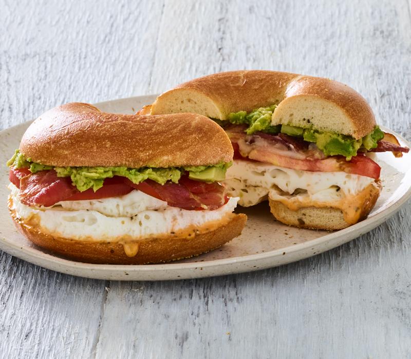 Order Bacon, Avocado & Tomato Egg White food online from Einstein Bros Bagels store, Fayetteville on bringmethat.com