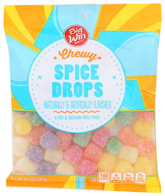 Order Big Win Candy Spice Drops (8.5 oz) food online from Rite Aid store, Yamhill County on bringmethat.com
