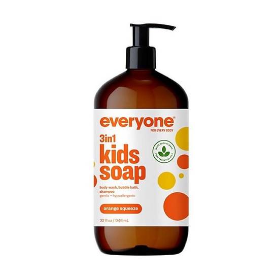 Order EO® Everyone™ For Kids 32 oz. 3-in-1 Orange Squeeze Botanical Soap food online from Bed Bath &Amp; Beyond store, Portsmouth on bringmethat.com