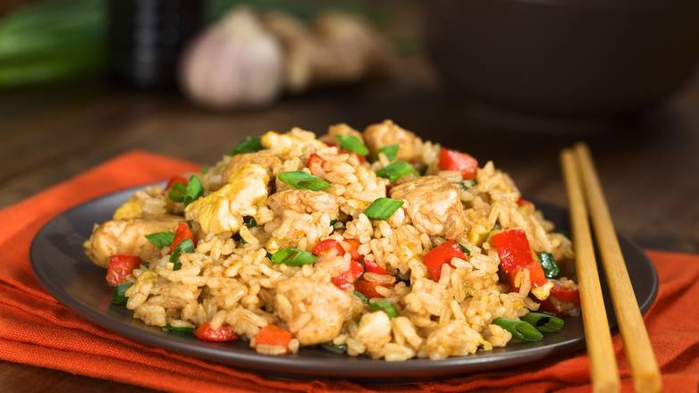 Order Chicken Fried Rice food online from The Burger Stack store, Chicago on bringmethat.com