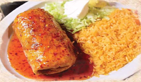 Order NEW!! Hawaiian Chimichanga food online from Los 3 Compadres store, Weldon Spring on bringmethat.com