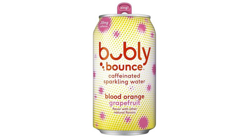 Order Bubly Bounce Blood Orange Grapefruit Sparkling Water food online from Pokeworks store, Providence on bringmethat.com