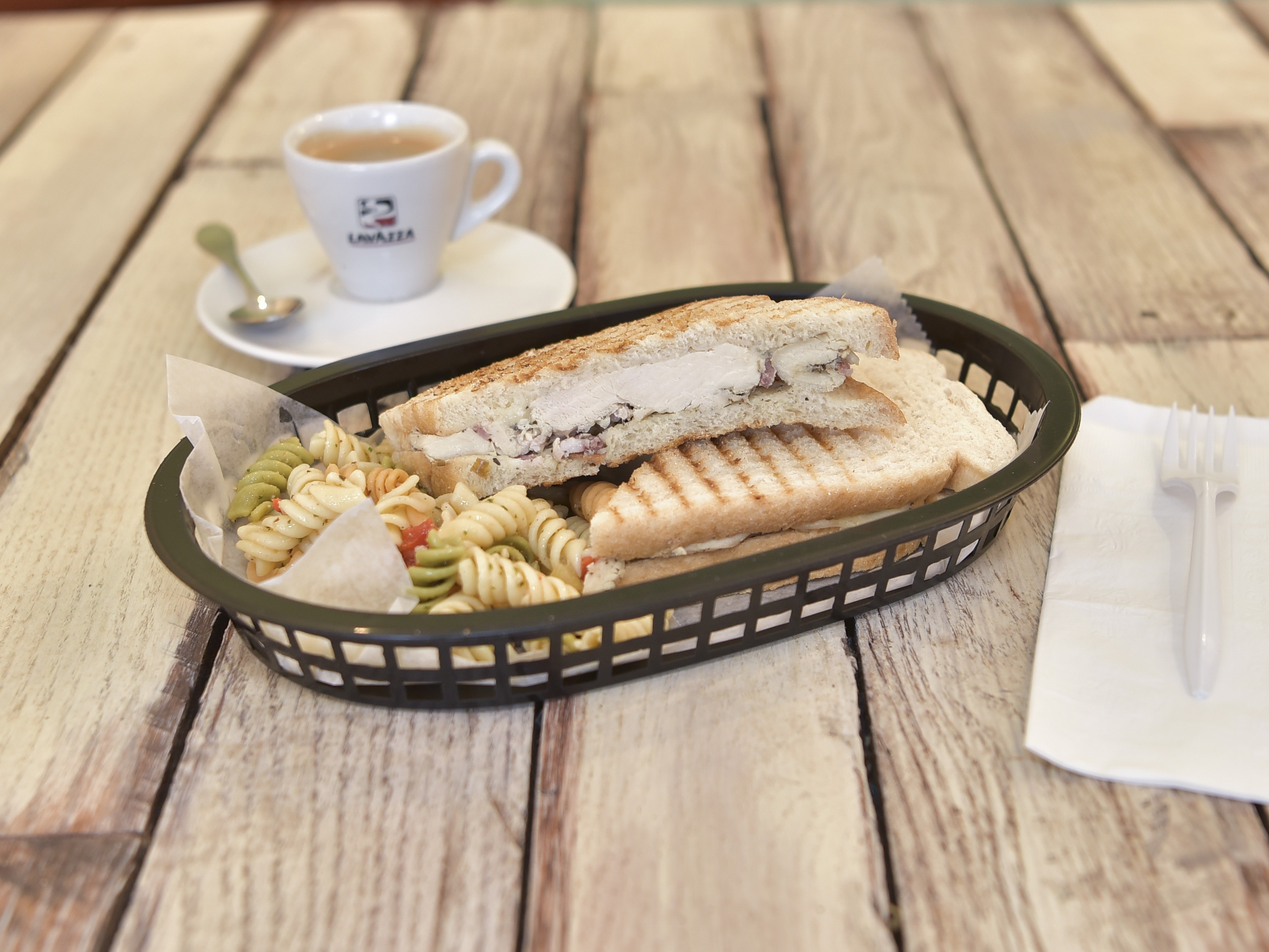 Order Chicken Bacon Ranch Panini food online from C Cake & Coffee House store, Montevallo on bringmethat.com