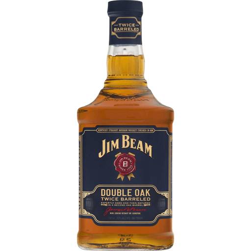 Order Jim Beam Double Oak Bourbon Whiskey (750 ML) 114769 food online from Bevmo! store, Los Angeles on bringmethat.com