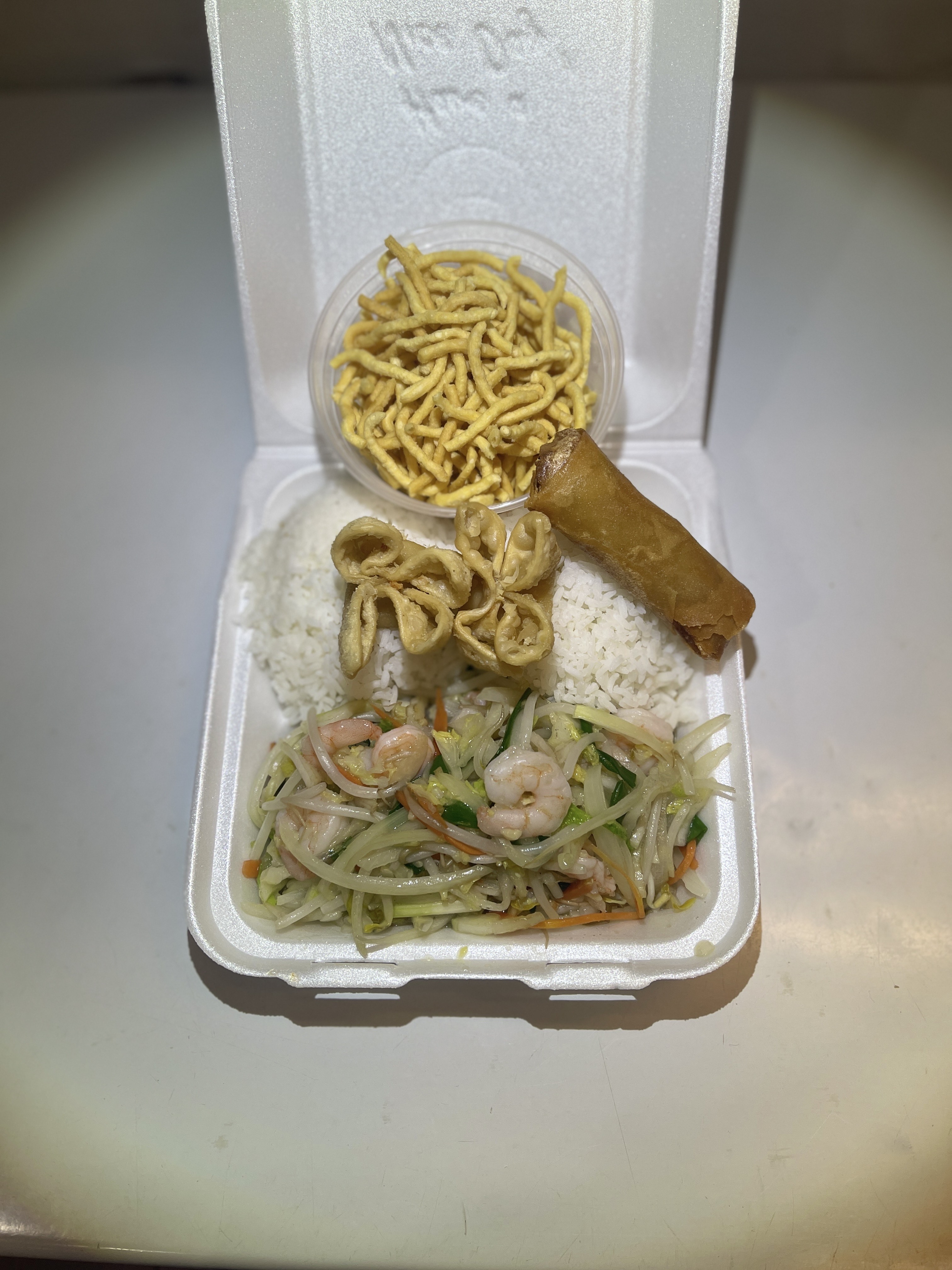 Order C3. Shrimp Chow Mein Combo Special food online from Fortune Kitchen store, Aurora on bringmethat.com