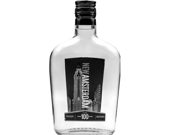 Order New Amsterdam 100 proof, 375mL bottle (50% ABV) food online from Moby Liquor store, Los Angeles on bringmethat.com