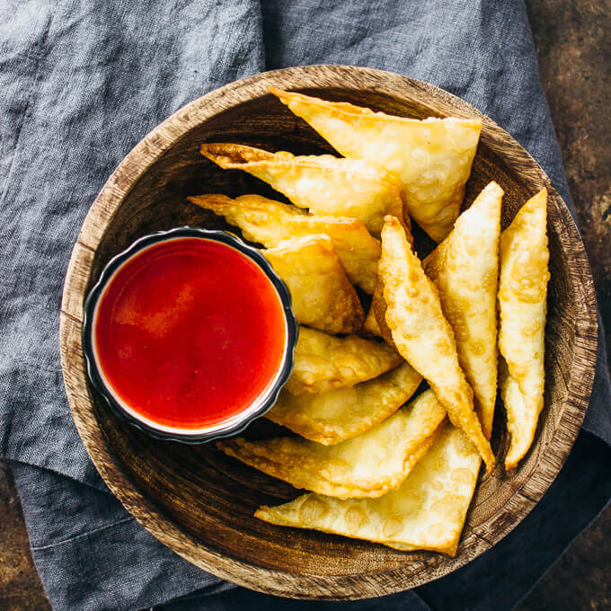 Order 4 Fried Cheese Wontons food online from Bai Wei store, Philadelphia on bringmethat.com