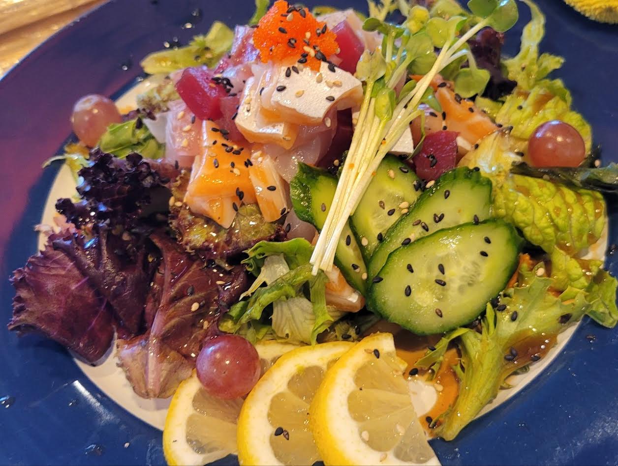 Order Sashimi Salad food online from Jin Sushi store, Downey on bringmethat.com