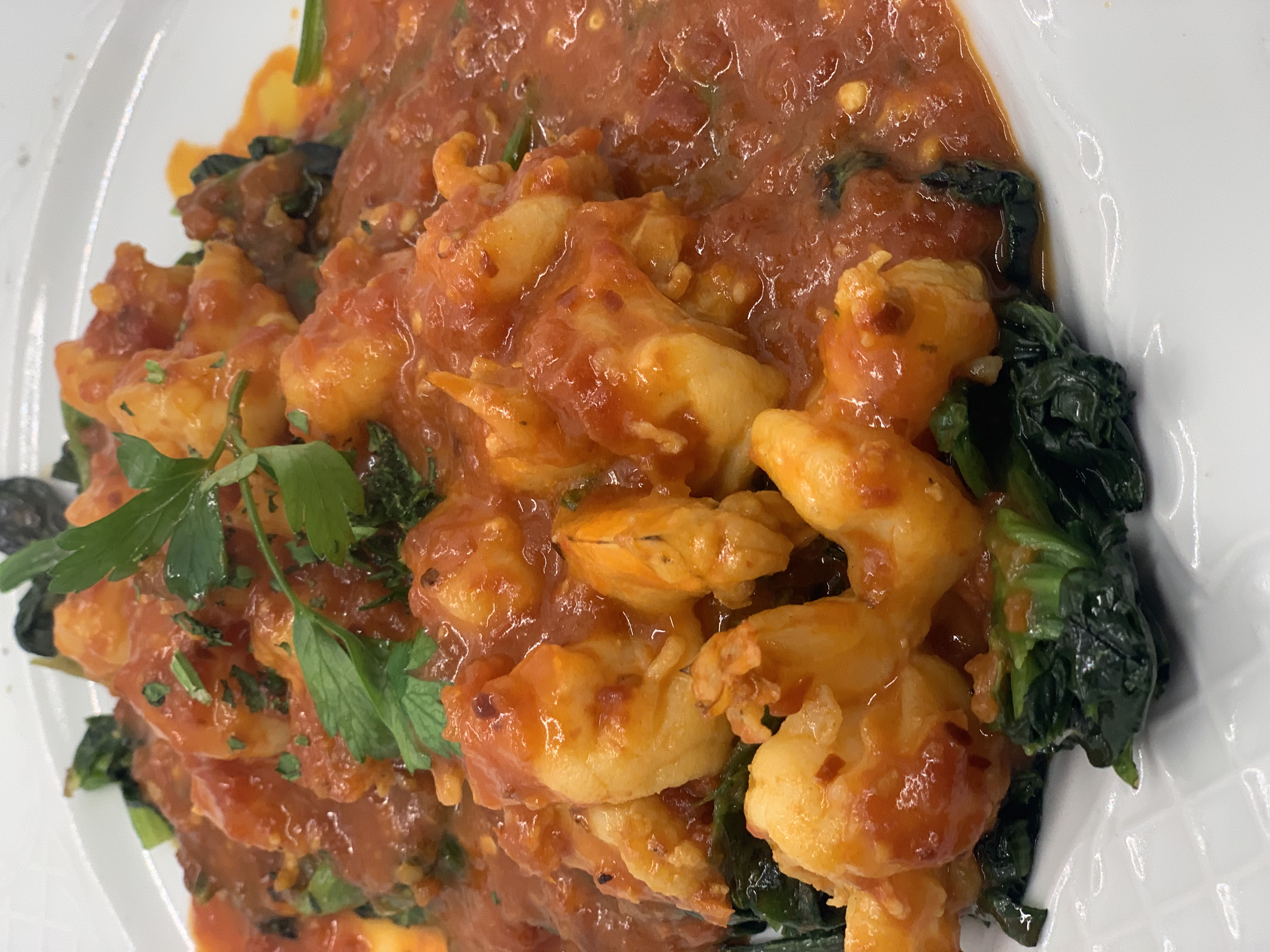 Order Shrimp Fra Diavolo food online from Galleria Restaurant store, westbury on bringmethat.com