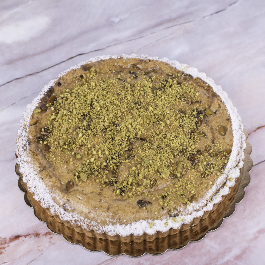 Order Pistachio Tart food online from Teapot Bakery And Cafe store, Glendale on bringmethat.com