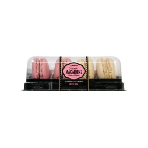 Order 7 Select Vanilla Raspberry Macarons 4 Count 1.6oz food online from 7-Eleven store, DeBary on bringmethat.com