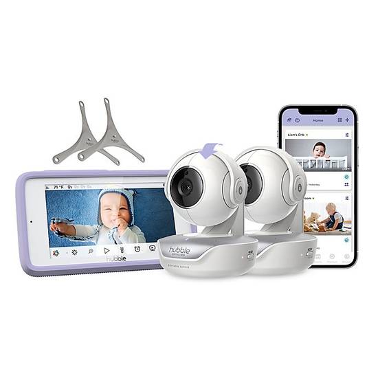 Order Hubble Connected™ Nursery Pal Deluxe Twin Smart Baby Monitor in White food online from Bed Bath & Beyond store, Lancaster on bringmethat.com