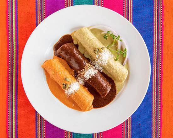Order Enchiladas Tres Moles food online from La Casita Mexicana store, Bell on bringmethat.com