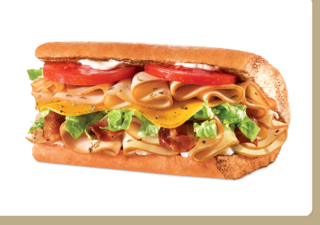Order Ultimate Turkey Club Sub food online from Quiznos store, Lakeville on bringmethat.com