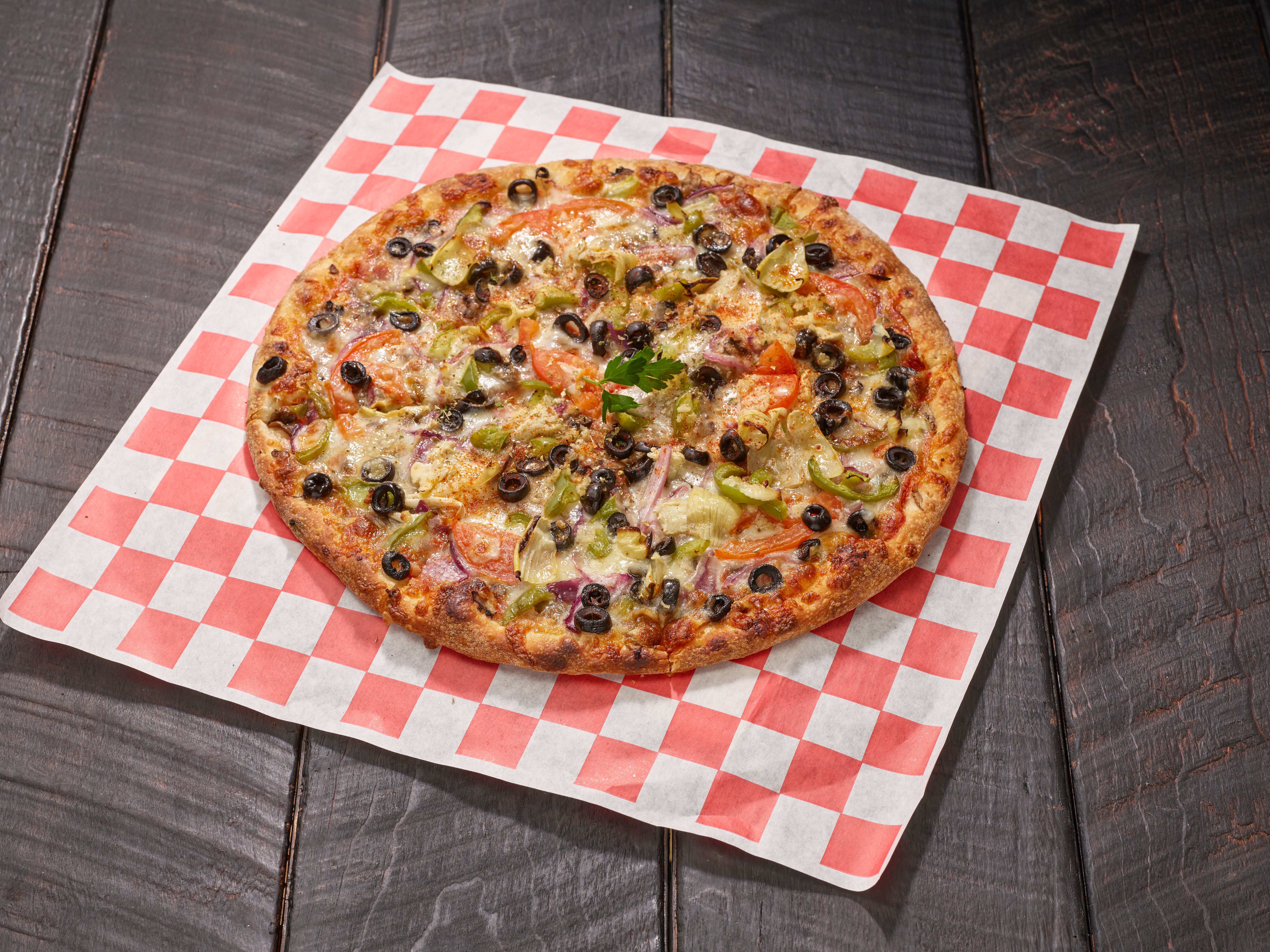 Order Vegetarian Pizza food online from New York Pizza store, Alameda on bringmethat.com