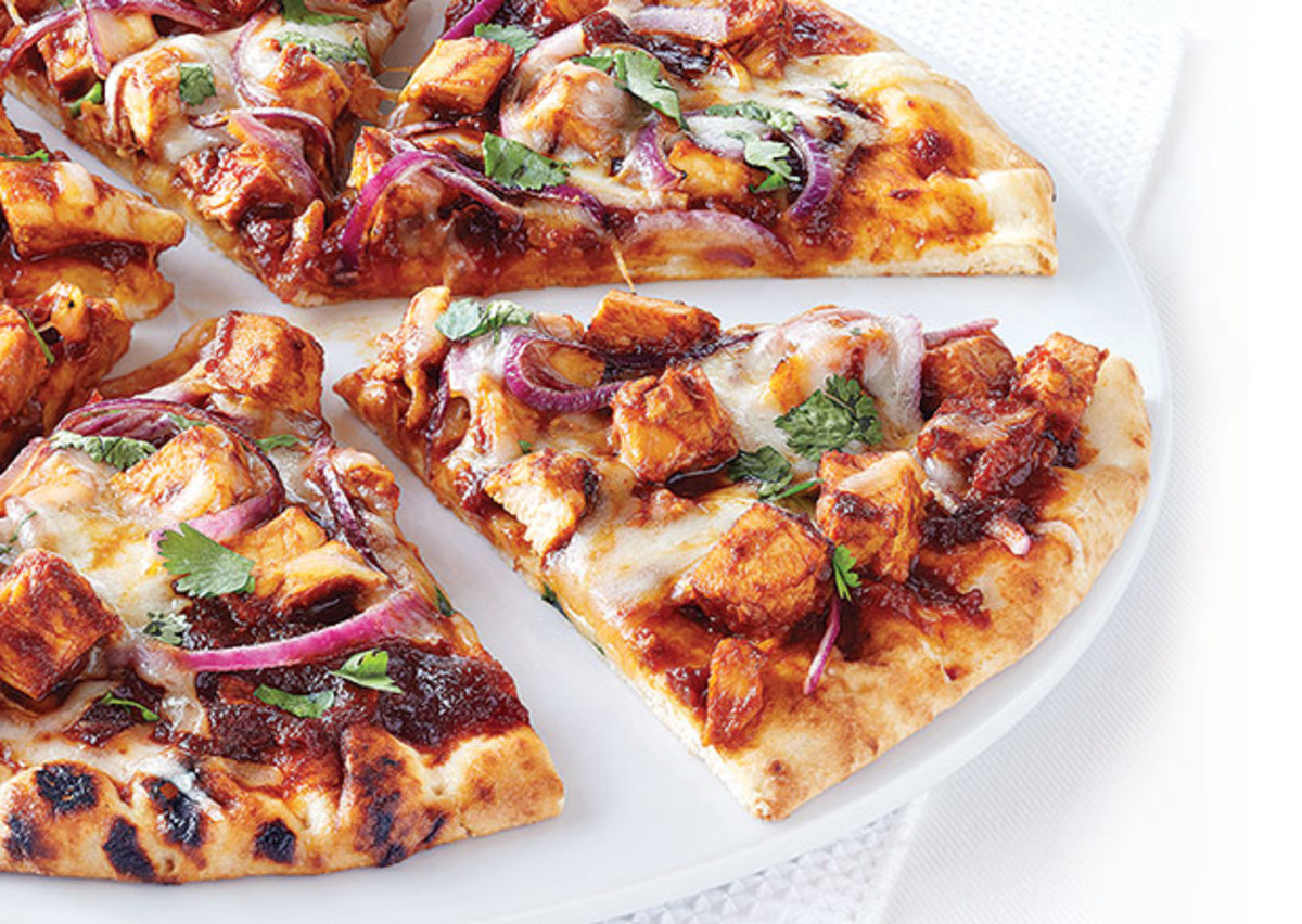 Order BBQ Chicken Pizza food online from Pizza Station store, Bellevue on bringmethat.com