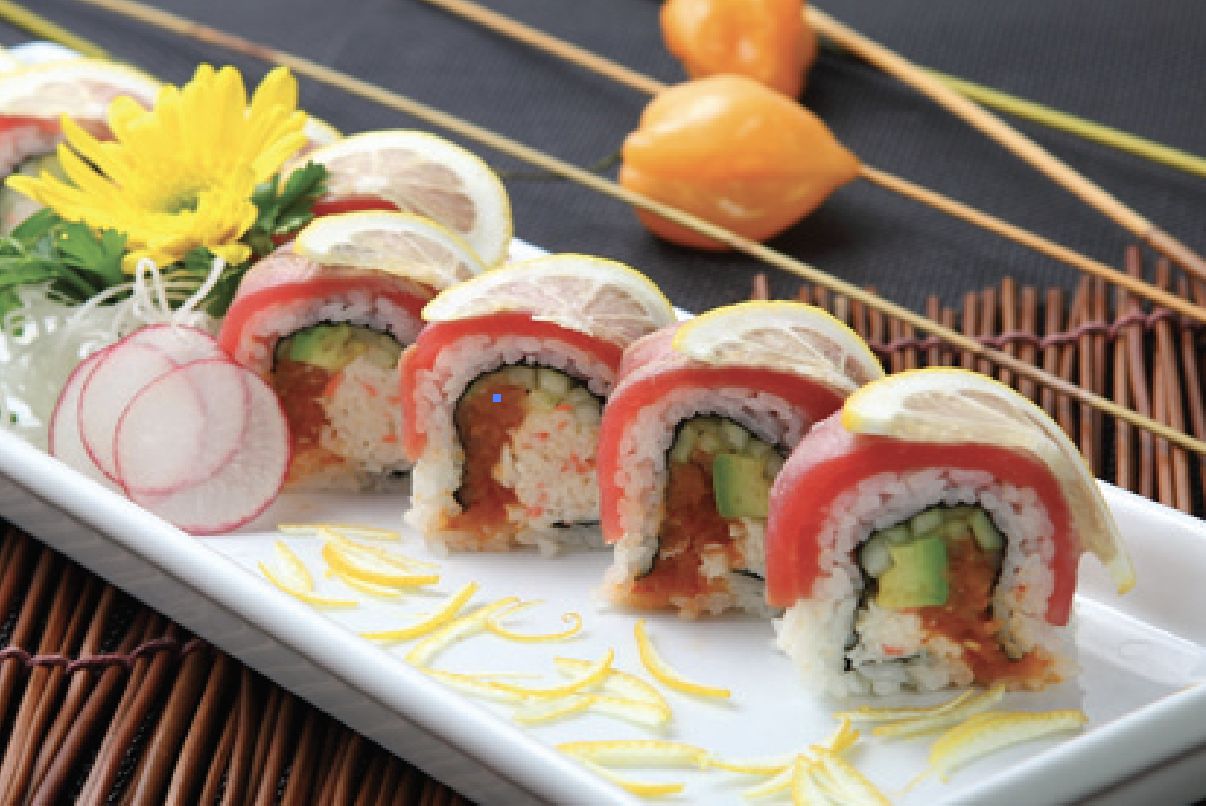Order Pink Lady Roll food online from Tenno Sushi store, Los Angeles on bringmethat.com