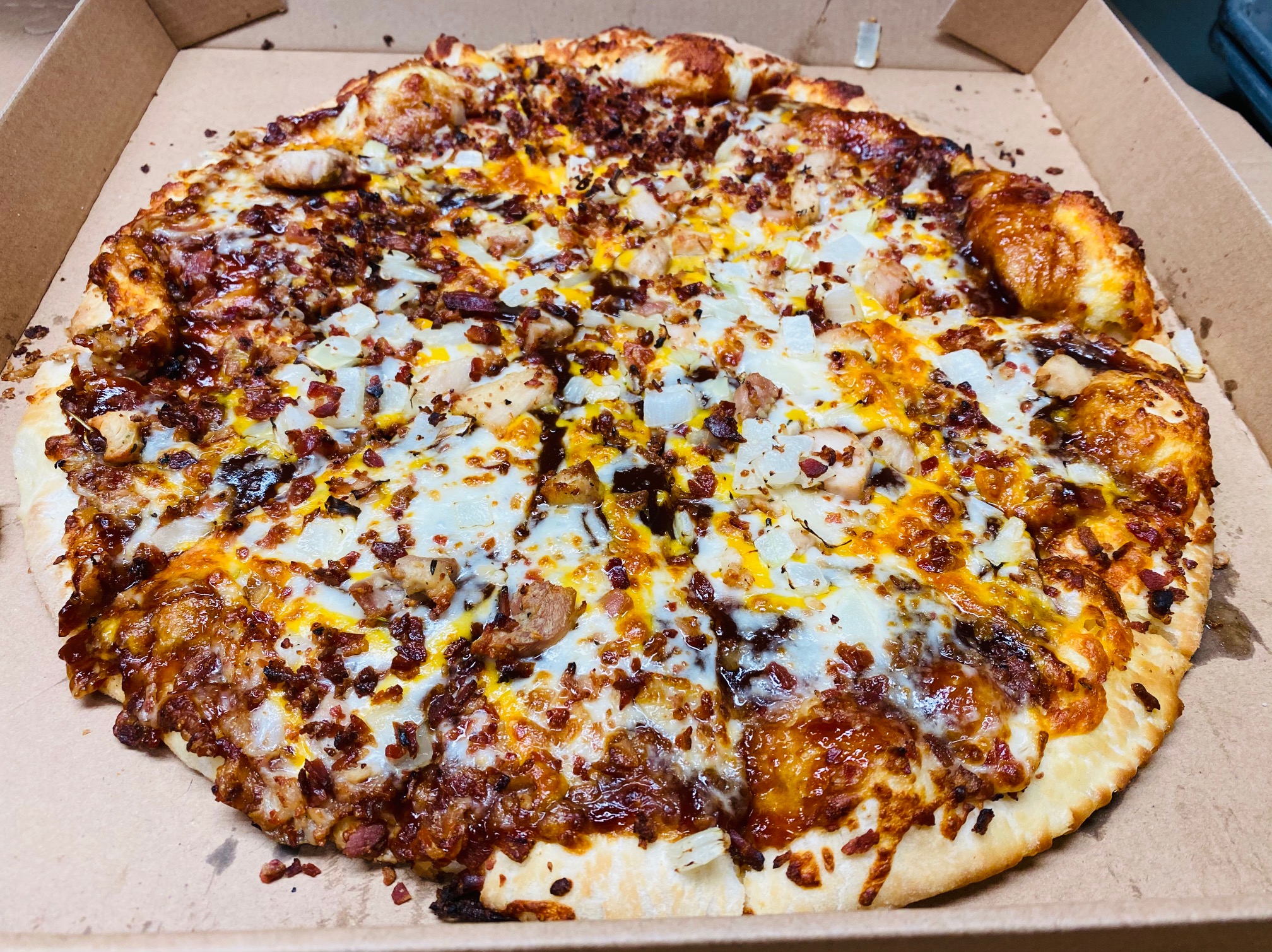Order BBQ Chicken Pizza food online from Georgio's Oven Fresh Pizza Co. store, Norton on bringmethat.com