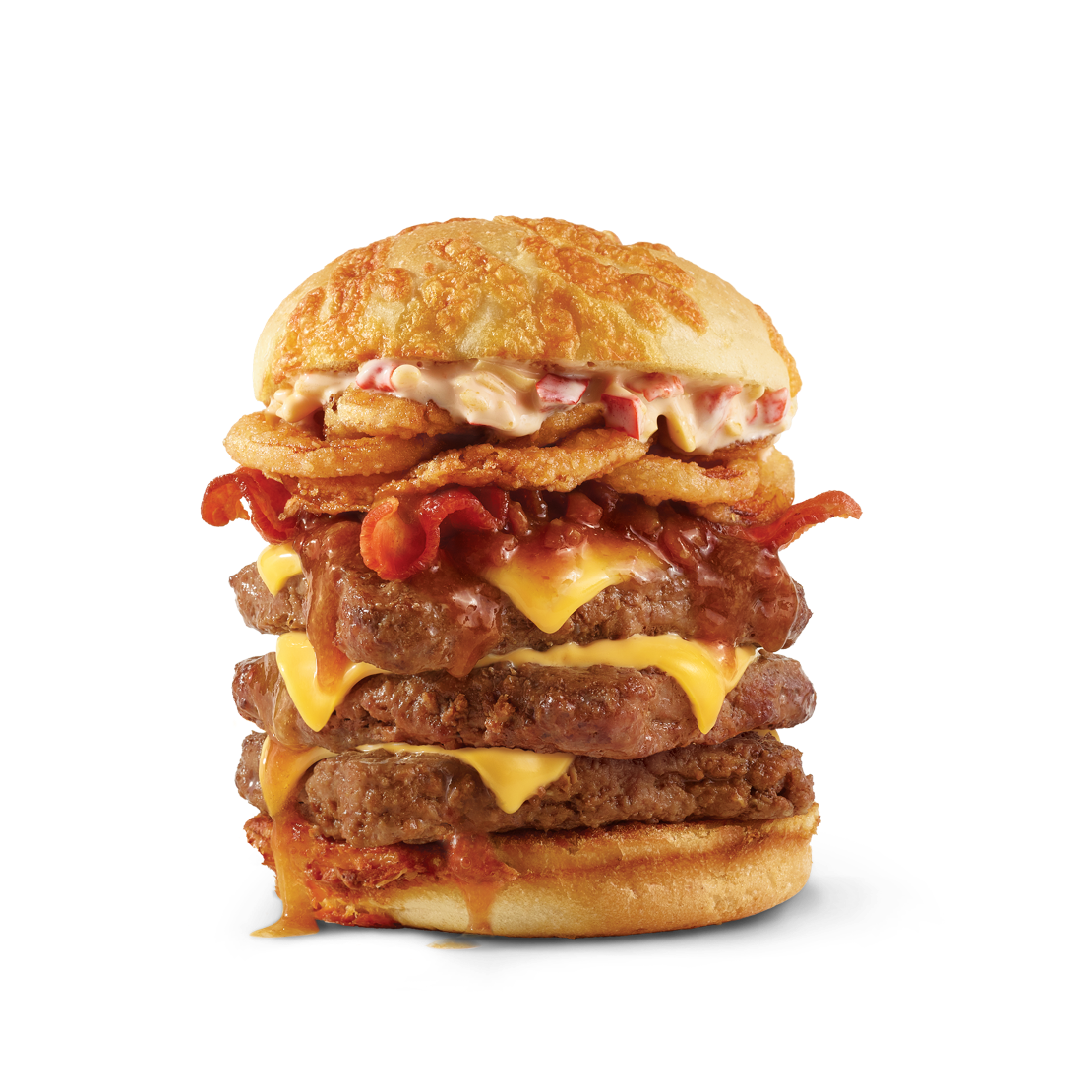Order Big Bacon Cheddar Cheeseburger Triple food online from Wendy store, Lincoln on bringmethat.com