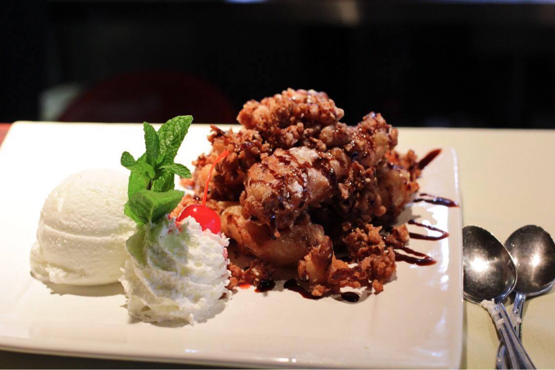 Order Fried Banana with Coconut Ice Cream food online from Siam Lotus store, Beaverton on bringmethat.com