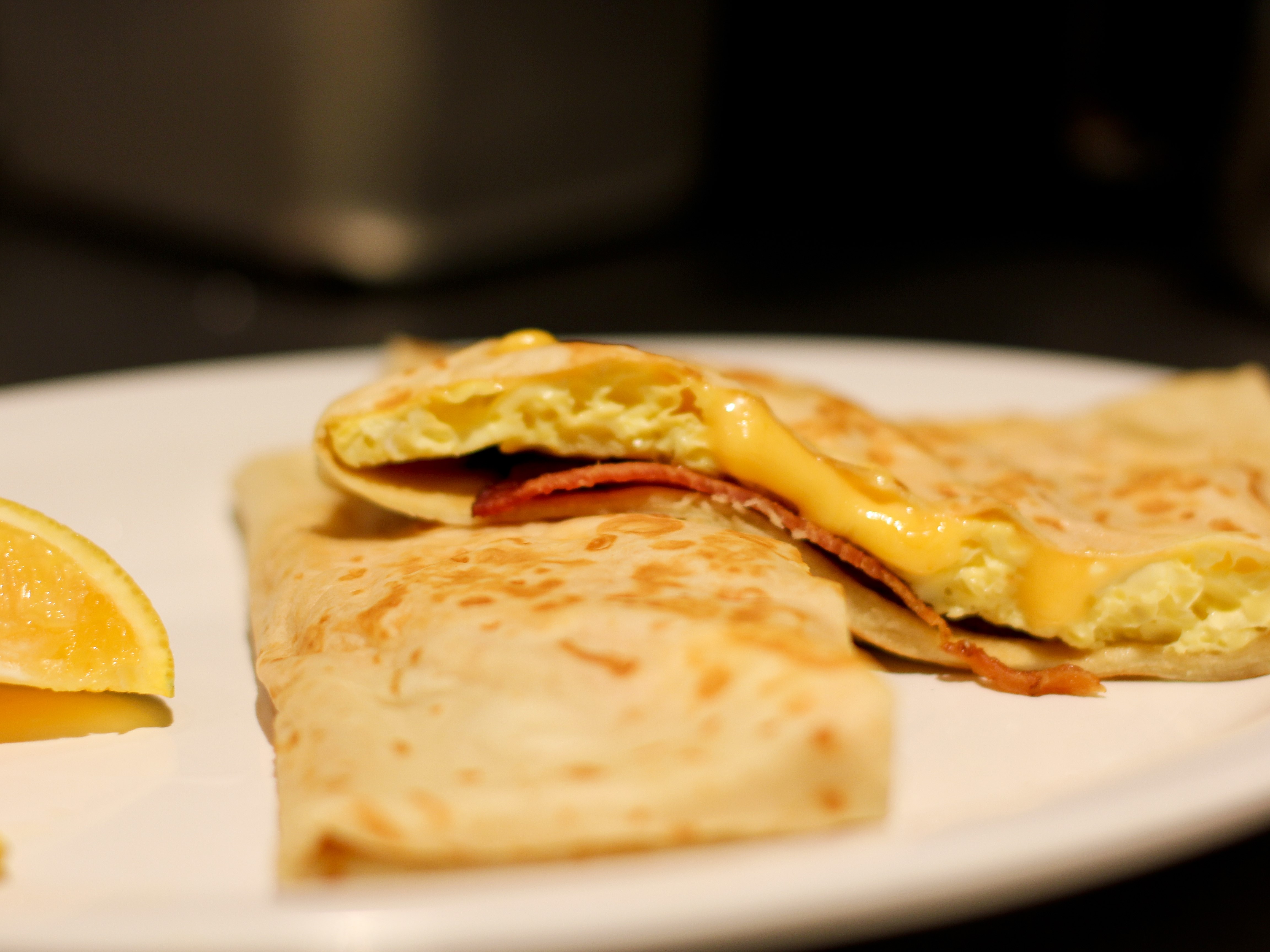 Order Bacon Egg and Cheese Crepe food online from Long Island Coffee Company store, Selden on bringmethat.com