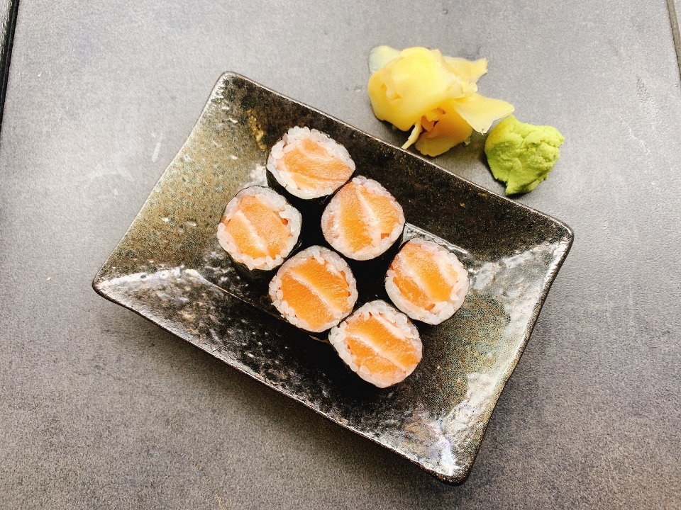 Order Sake Maki food online from Sushi Plus store, Redwood City on bringmethat.com