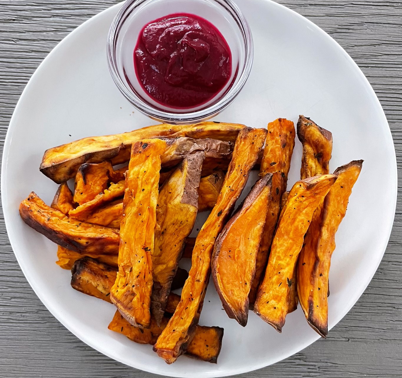 Order Baked Sweet Potato Fries food online from Greenology store, New Canaan on bringmethat.com