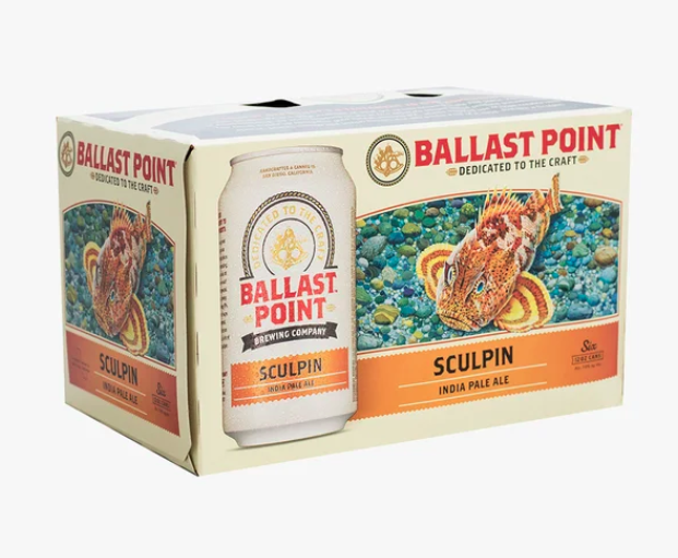 Order Ballast Point Sculpin IPA 6 Pack food online from Terners Liquor store, Los Angeles on bringmethat.com