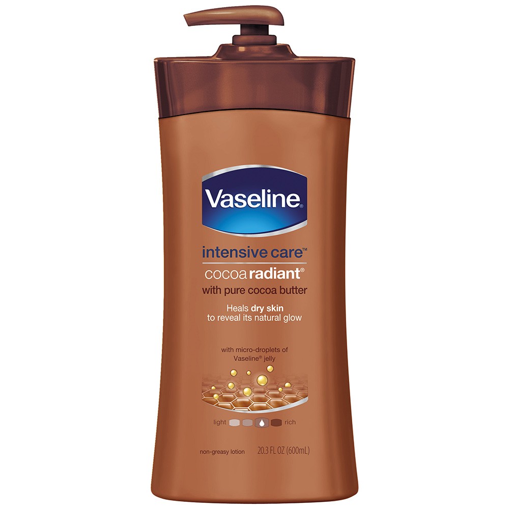 Order Vaseline Intensive Care Lotion, Non-Greasy, Cocoa Radiant - 20.3 fl oz food online from Rite Aid store, MILLER PLACE on bringmethat.com