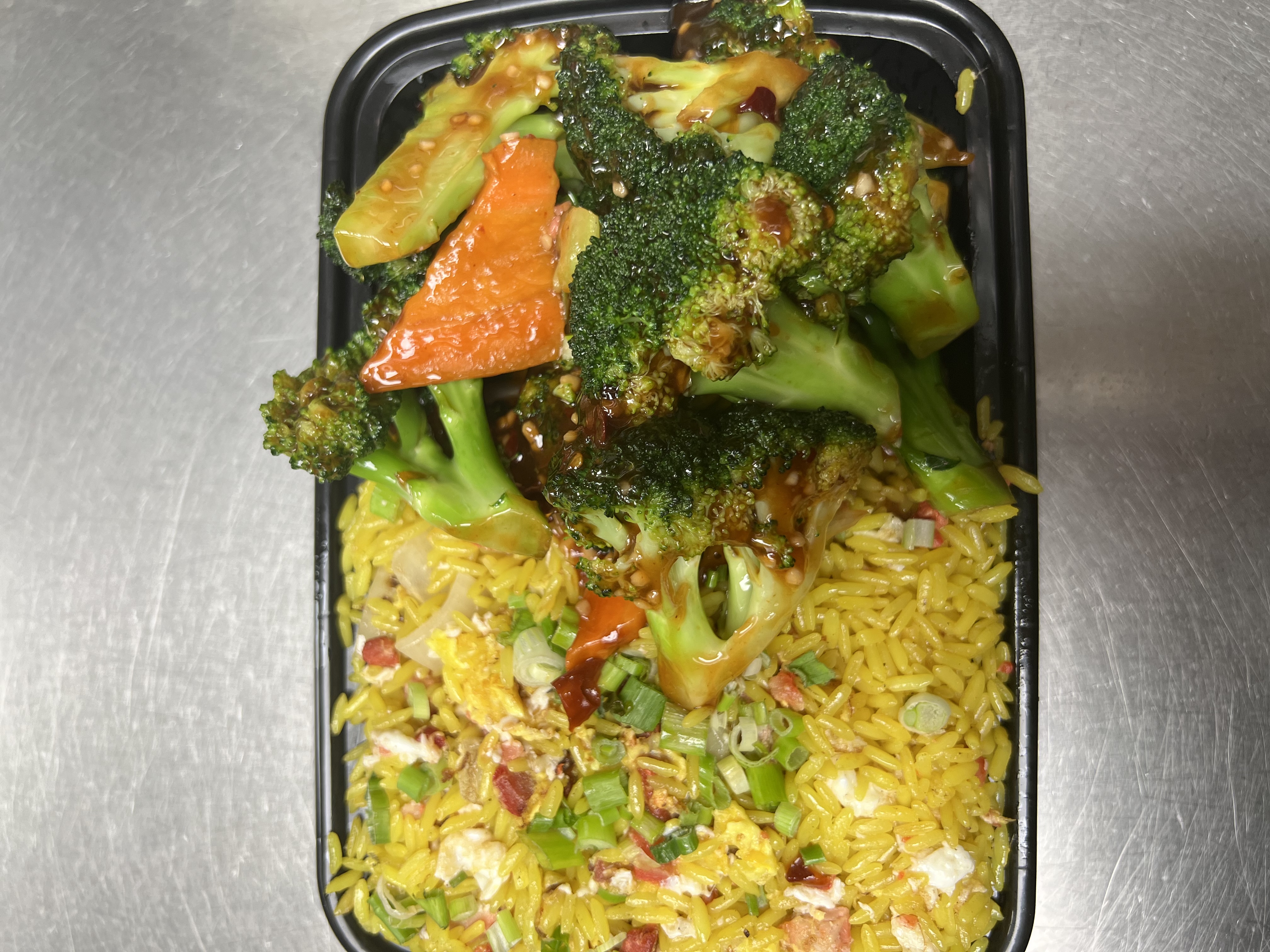 Order C42. Broccoli with Garlic Sauce Combo Special food online from King Chef store, West Haven on bringmethat.com