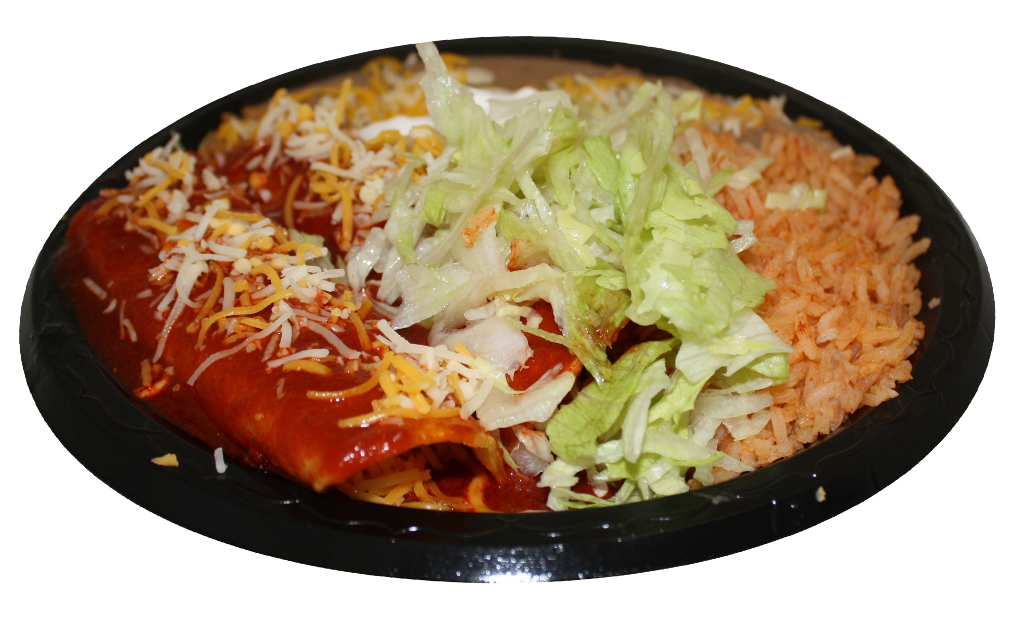 Order 3. Two Cheese Enchiladas Combination Plate food online from Mi Rico Burrito store, Midvale on bringmethat.com