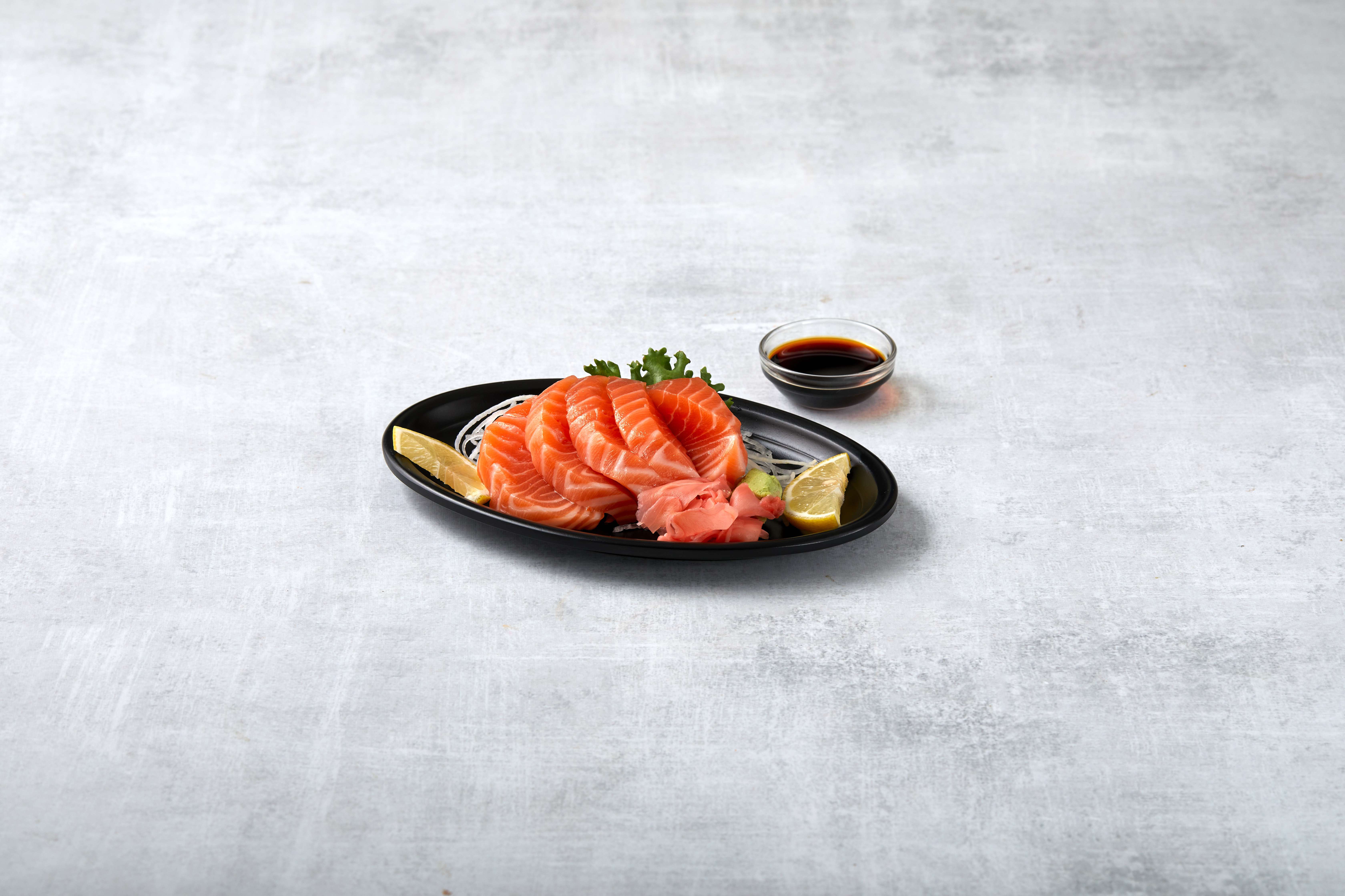 Order Salmon Sashimi food online from Ami Sushi store, Santa Ana on bringmethat.com
