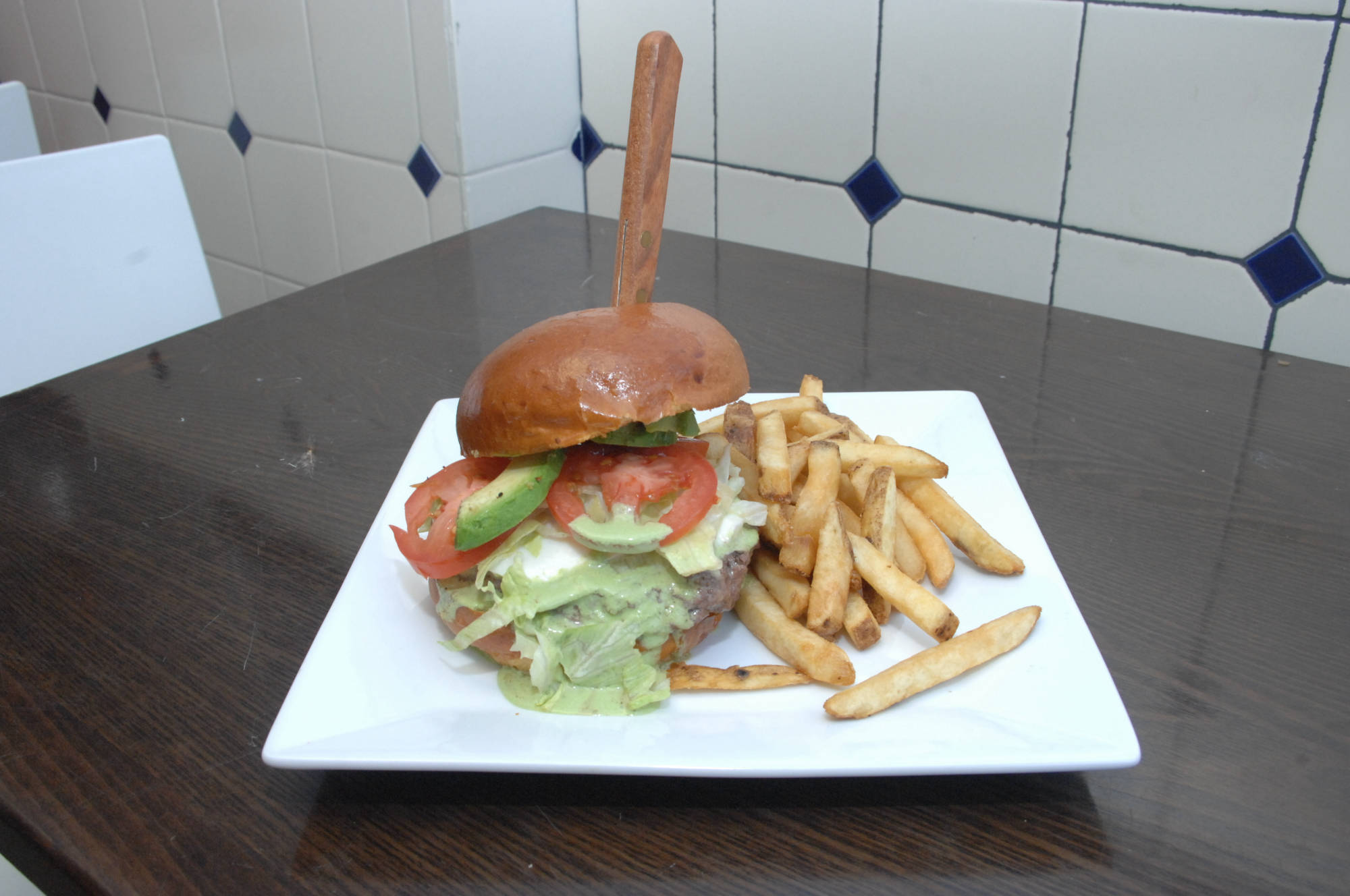 Order The Green Burger food online from Tepe Kitchen store, White Plains on bringmethat.com