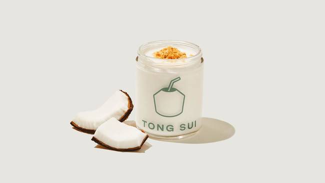 Order T02 Signature Coconut Pudding - Glass Jar 原味椰子凍玻璃瓶 food online from Tong Sui Desserts & Drinks-redwood city store, Redwood City on bringmethat.com