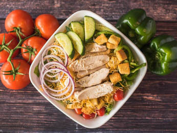 Order Grilled Chicken Salad food online from Pat Pizza & Pasta store, Holmes on bringmethat.com