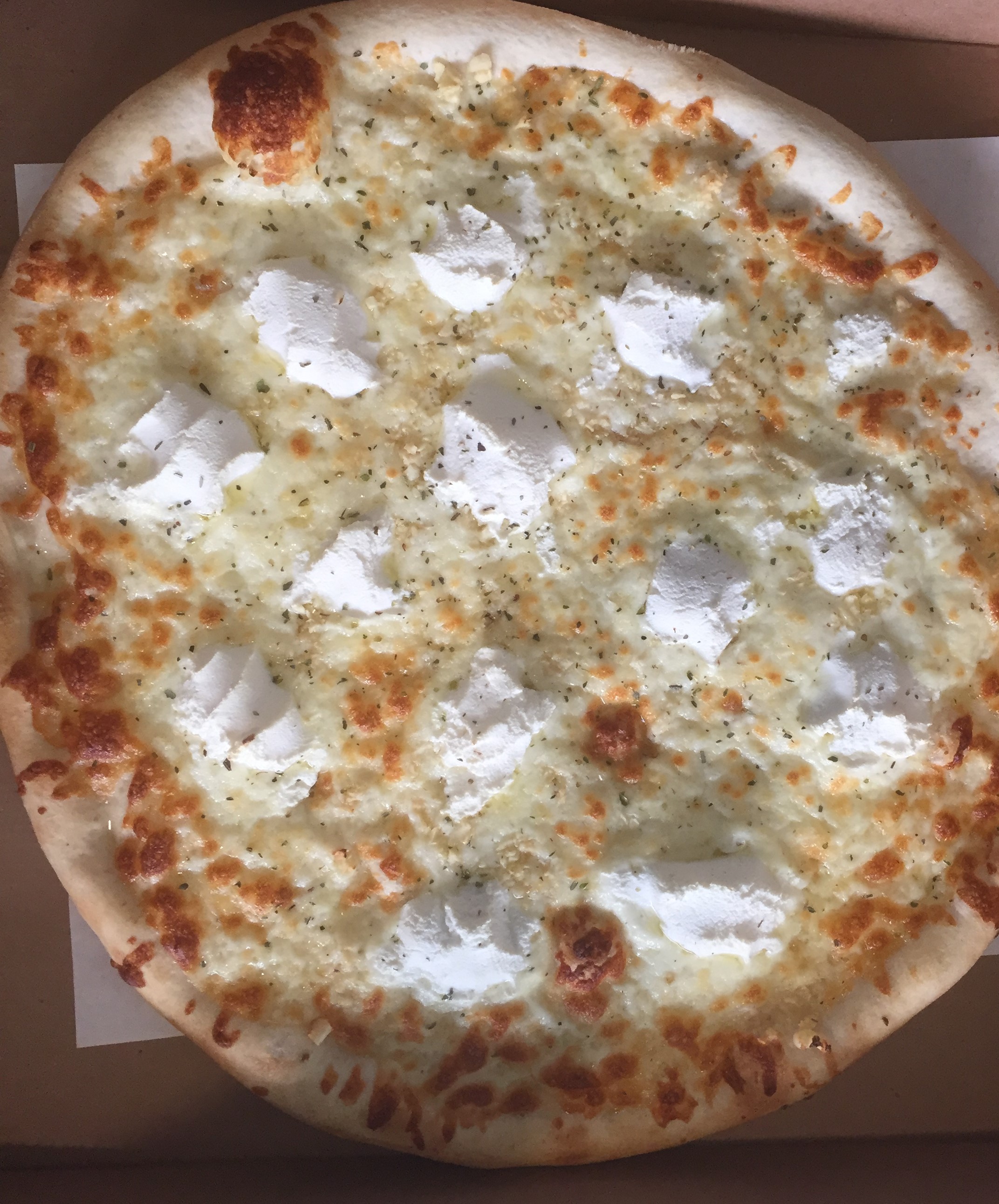 Order White Pizza Pie food online from Gourmet Pizza store, New Paltz on bringmethat.com