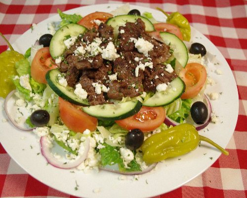 Order Steak Tip Salad food online from Napoli Pizza Whitman store, Whitman on bringmethat.com