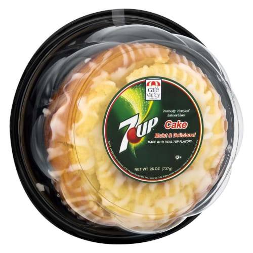 Order Café Valley · 7Up Lemon Lime Cake (26 oz) food online from United Supermarkets store, Plainview on bringmethat.com