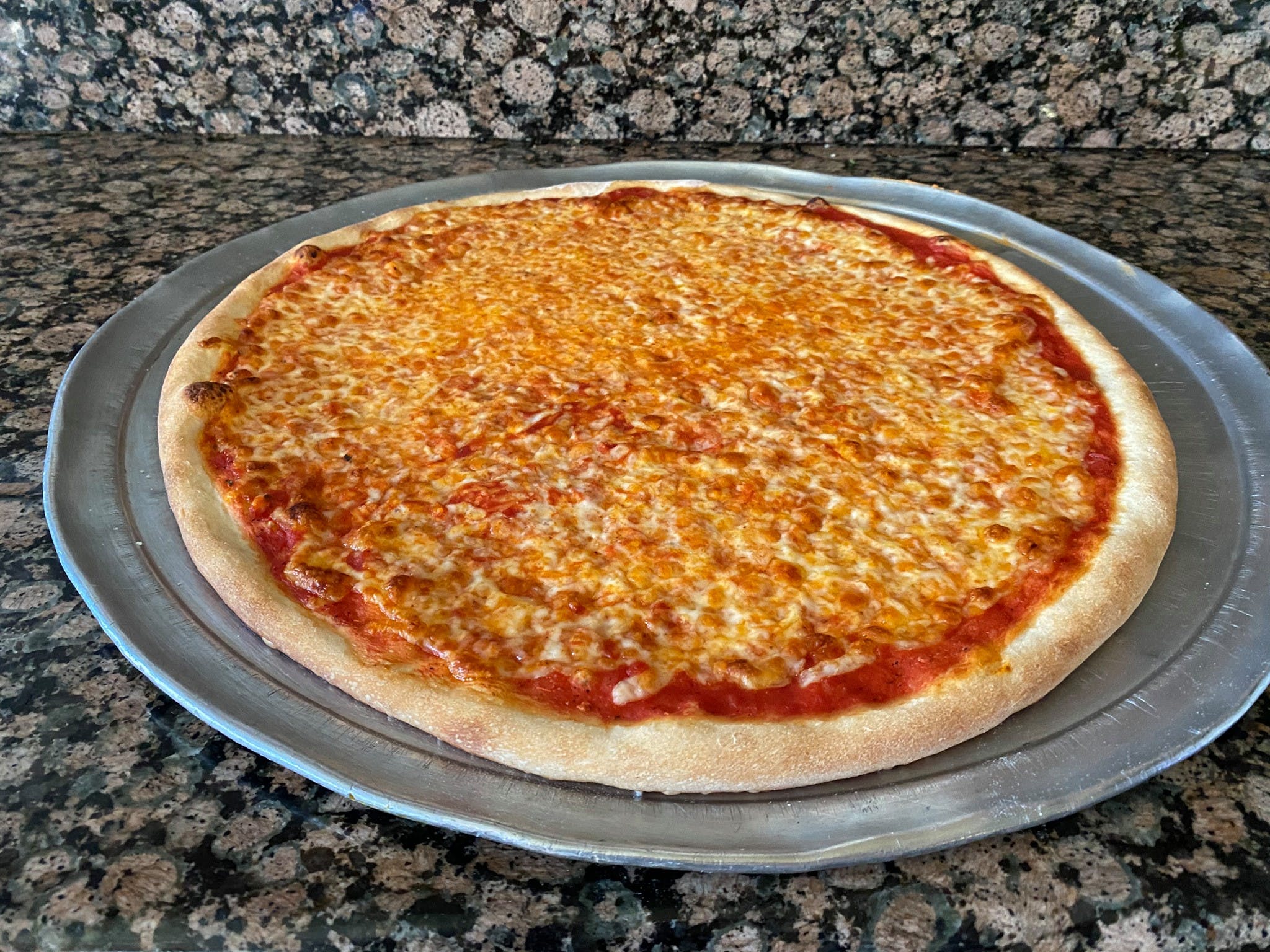 Order Cheese Pizza - Medium (14") food online from Andriano's Pizza store, Delmar on bringmethat.com
