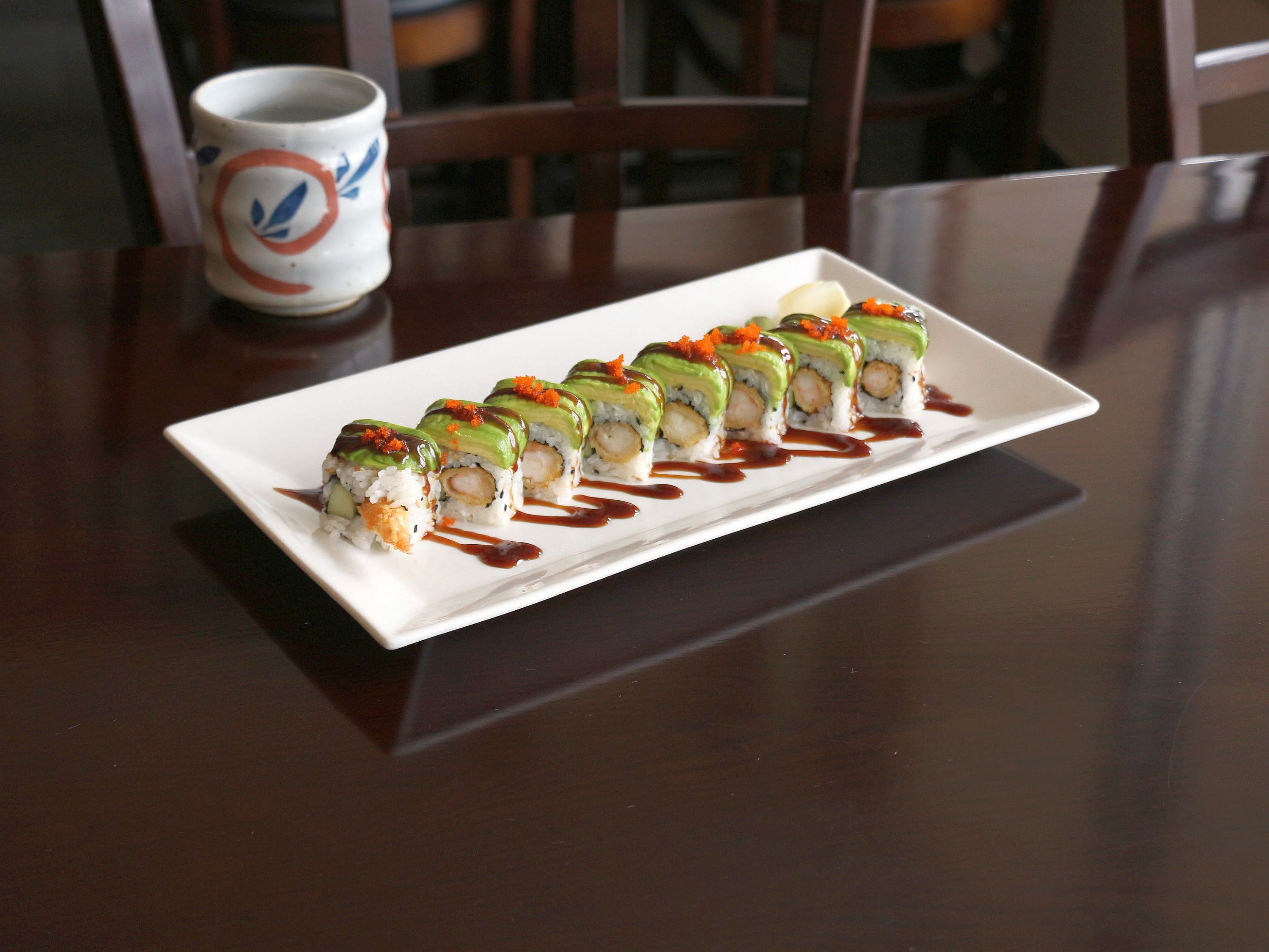 Order Kirin Roll food online from Mayflower Japanese Restaurant store, Newark on bringmethat.com
