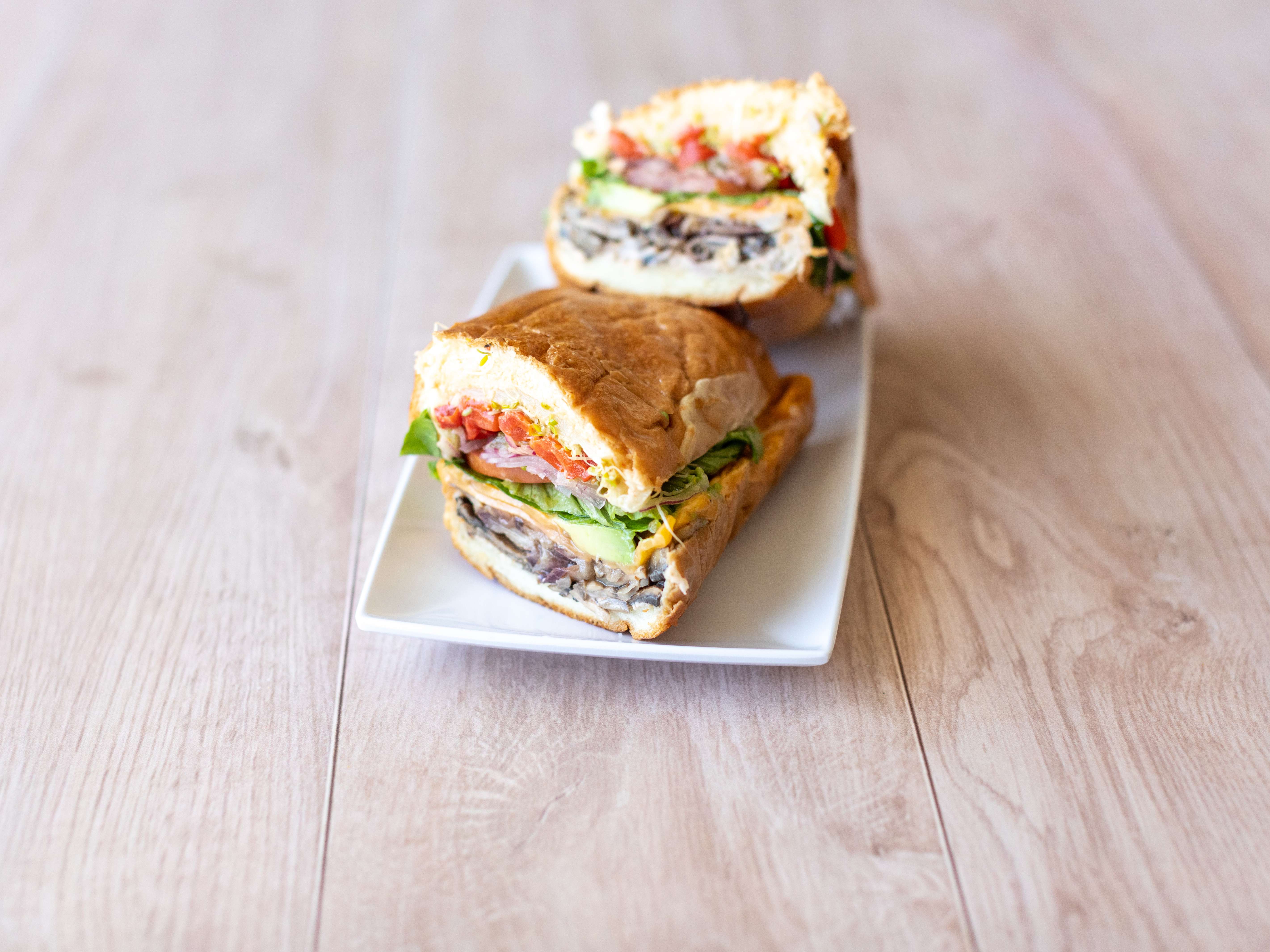Order Veggie-Licious Sandwich food online from Lou Lounge store, San Francisco on bringmethat.com