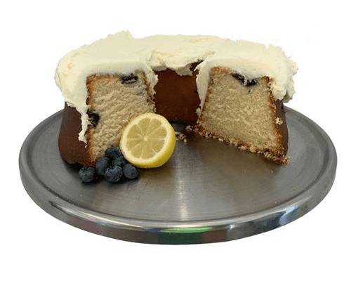 Order Lemon Blueberry Pound Cake Slice food online from Pound Cake Heaven store, Yeadon on bringmethat.com