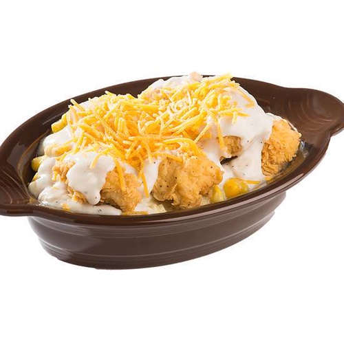 Order Dipper Bowl (Comes with Mashed Potatoes and Sweet Corn) food online from Champs Chicken store, Norman on bringmethat.com