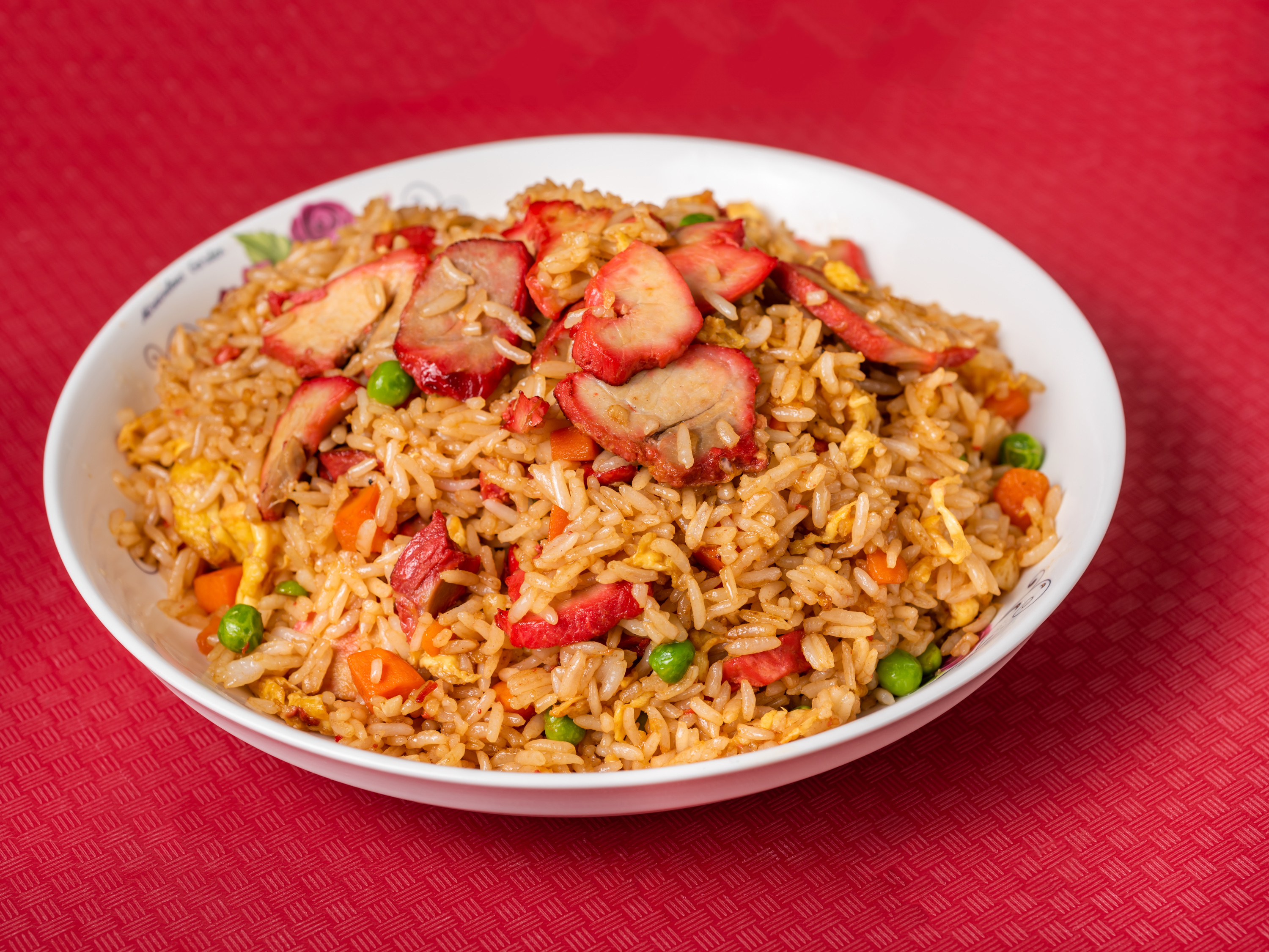 Order F4. BBQ Pork Fried Rice food online from Dynasty Chinese Food Delivery-take Out store, Lafayette on bringmethat.com