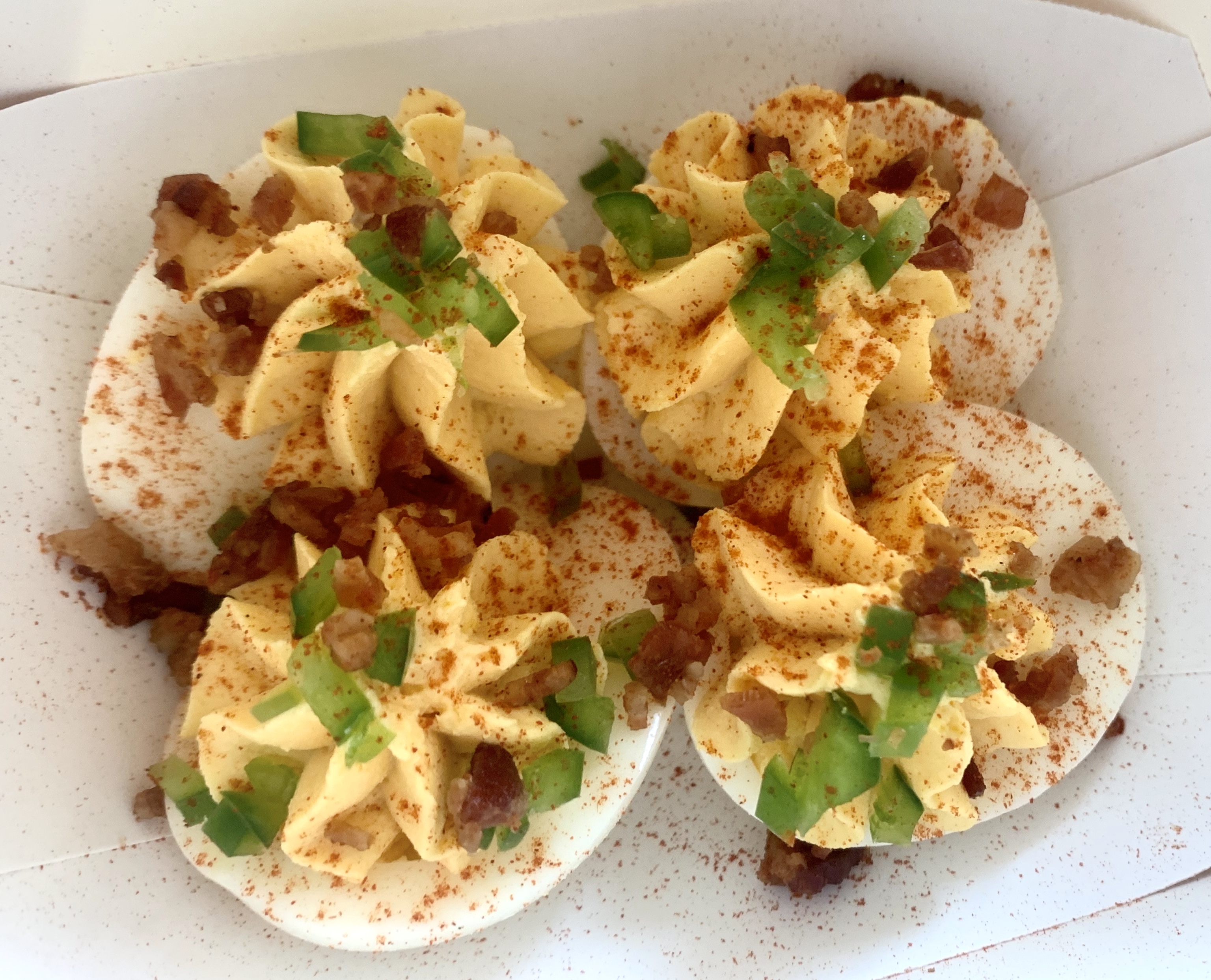 Order Deviled Eggs food online from Batesy's BBQ store, Queens on bringmethat.com