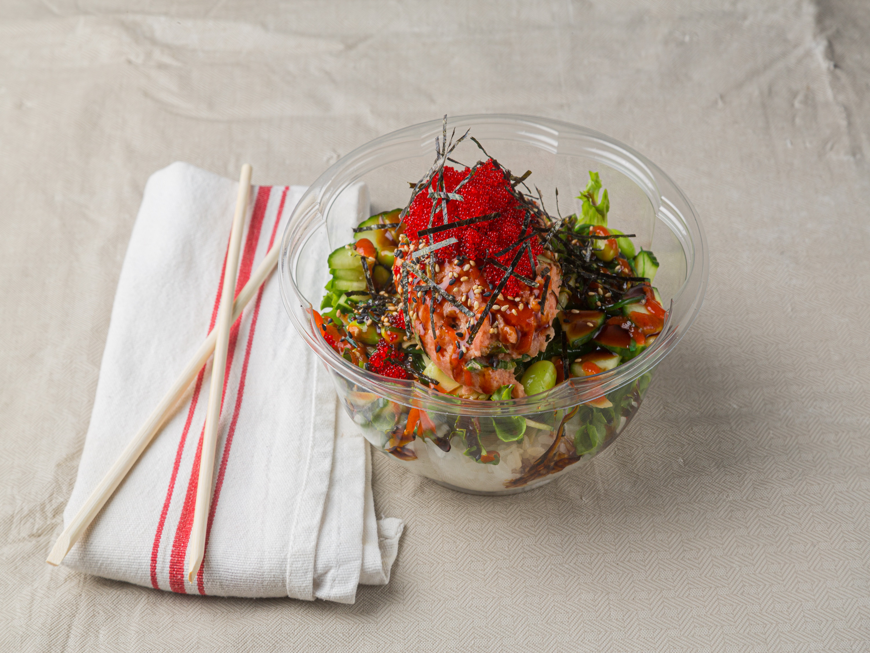 Order Spicy Tuna Poke food online from Poke Crew store, Closter on bringmethat.com